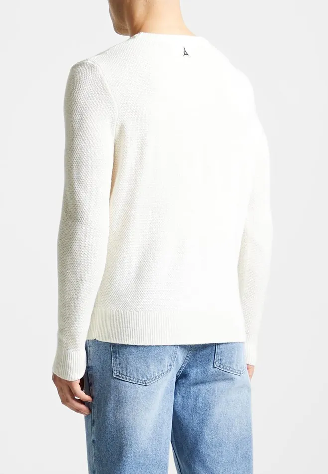 Manire De Voir Knitwear Manire De Voir Man ternel Textured Jumper 8211 Cream