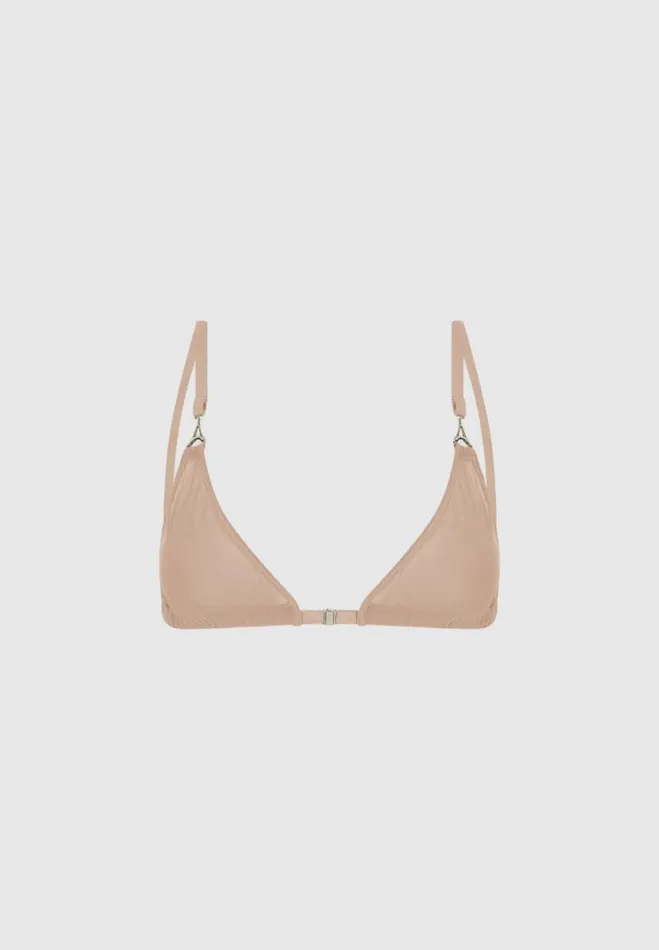 Manire De Voir Lingerie Manire De Voir Woman Mesh Bralette 8211 Taupe