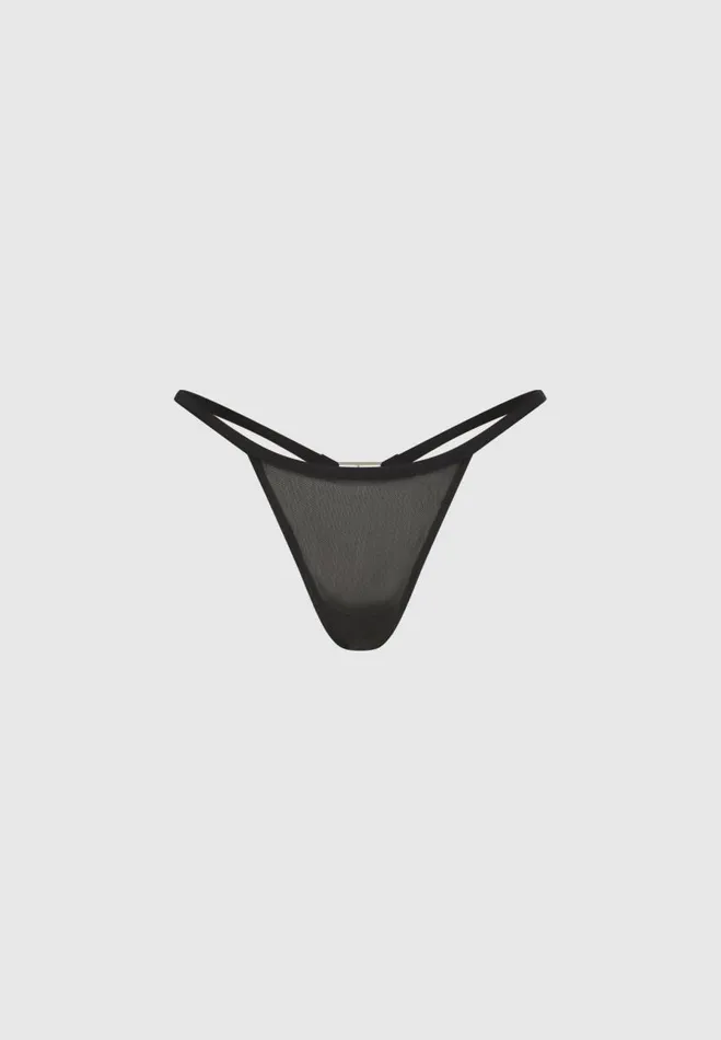 Manire De Voir Lingerie Manire De Voir Woman Mesh GString 8211 Black