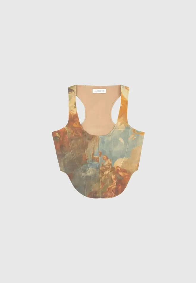 Manire De Voir Matching Sets Manire De Voir Woman Art Corset Top 8211 Multi