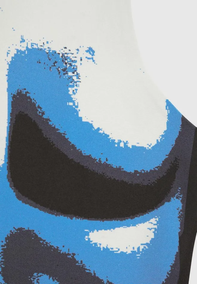 Manire De Voir Matching Sets Manire De Voir Woman Body Print Racer Top 8211 WhiteBlue