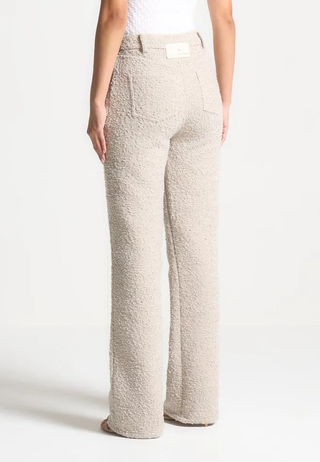Manire De Voir Matching Sets Manire De Voir Woman Boucle Boyfriend Trousers 8211 Beige