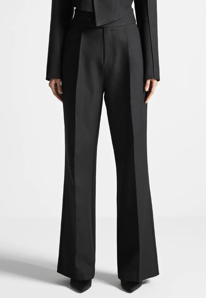 Manire De Voir Matching Sets Manire De Voir Woman High Waisted Tailored Trousers 8211 Black