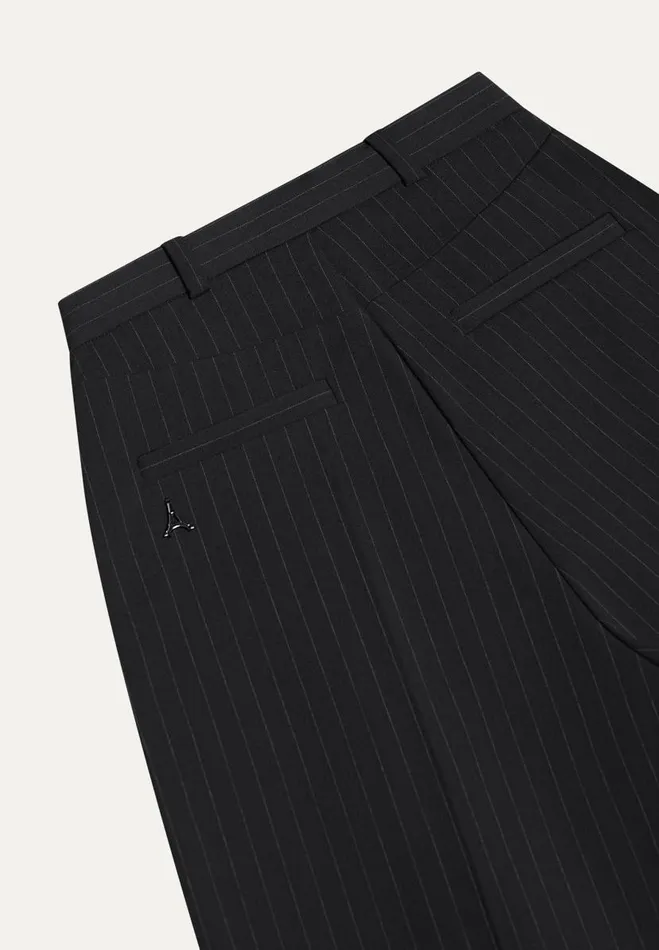 Manire De Voir Matching Sets Manire De Voir Woman Pinstripe Tailored City Shorts 8211 Black