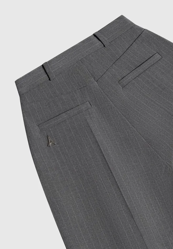 Manire De Voir Matching Sets Manire De Voir Woman Pinstripe Tailored City Shorts 8211 Grey