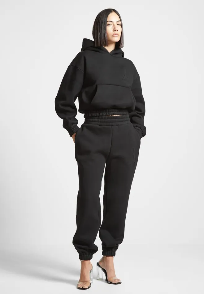 Manire De Voir Matching Sets Manire De Voir Woman ternelle 420GSM Eiffel Embossed Hoodie 8211 Black Manire De Voir Matching Sets Manire De Voir Woman ternelle 420GSM Eiffel Embossed Hoodie 8211 Black