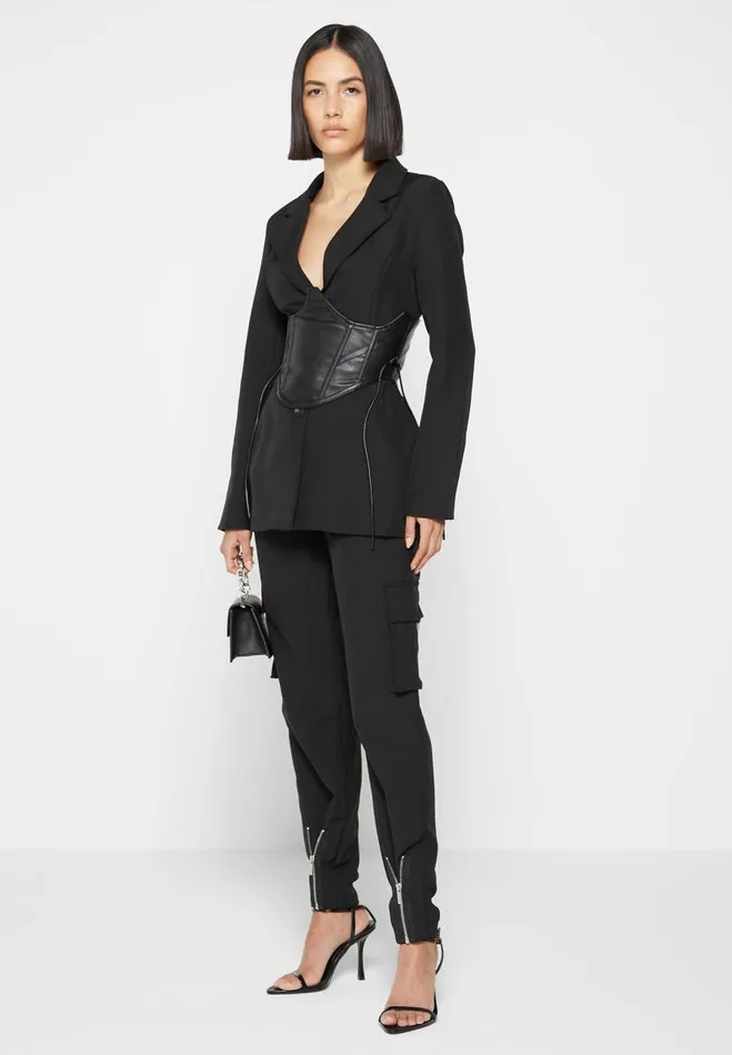 Manire De Voir Matching Sets Manire De Voir Woman Trousers With Zip Detail 8211 Black