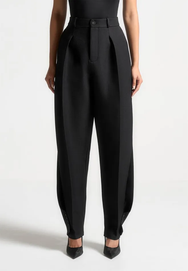 Manire De Voir Matching Sets Manire De Voir Woman Twist Leg Tailored Trousers 8211 Black
