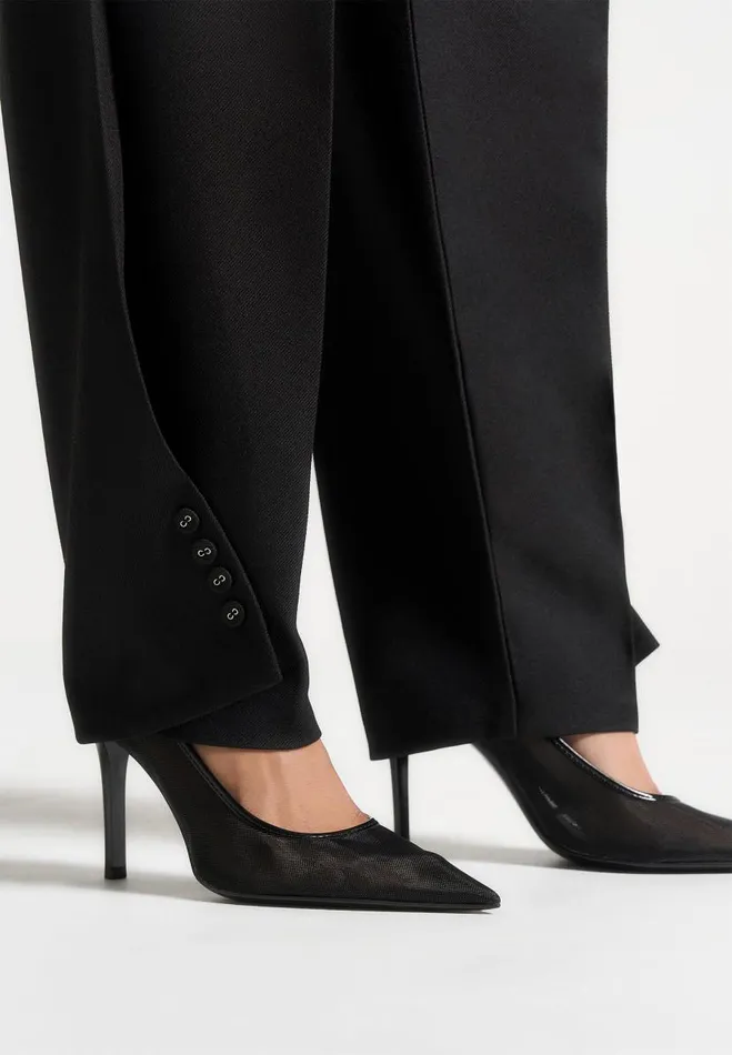 Manire De Voir Matching Sets Manire De Voir Woman Twist Leg Tailored Trousers 8211 Black