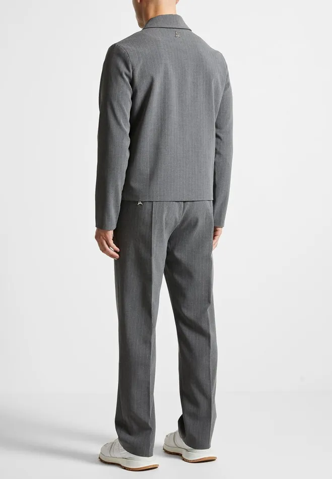 Manire De Voir Modern Tailoring Manire De Voir Man Relaxed Fit Pinstripe Tailored Trousers 8211 Grey