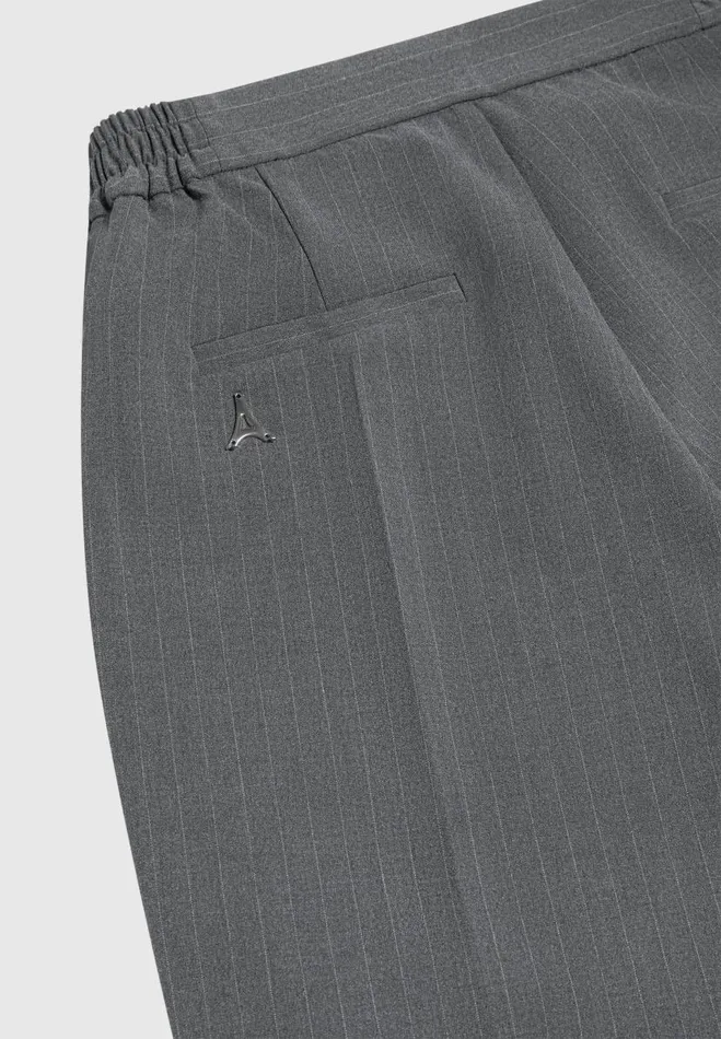 Manire De Voir Modern Tailoring Manire De Voir Man Relaxed Fit Pinstripe Tailored Trousers 8211 Grey