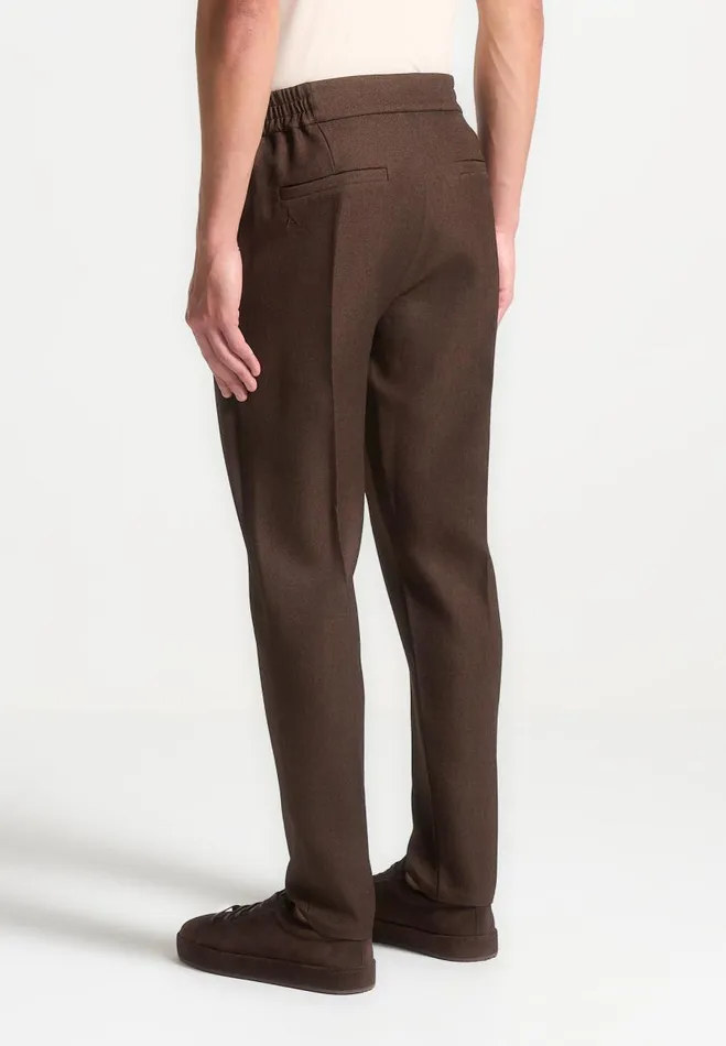 Manire De Voir Modern Tailoring Manire De Voir Man Slim Fit Tailored Trousers 8211 Brown