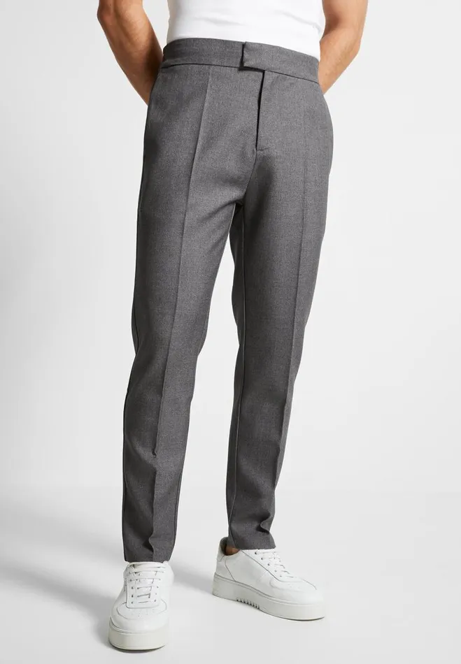 Manire De Voir Modern Tailoring Manire De Voir Man Slim Fit Tailored Trousers 8211 Grey Manire De Voir Modern Tailoring Manire De Voir Man Slim Fit Tailored Trousers 8211 Grey