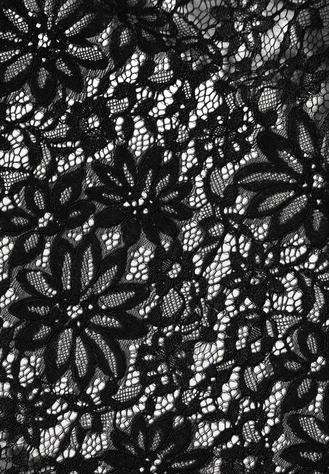 Manire De Voir Shirts Manire De Voir Man Boxy Lace Revere Shirt 8211 Black