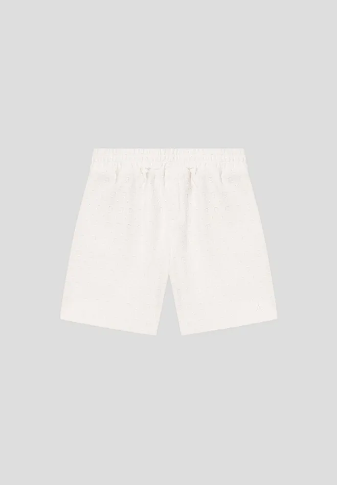Manire De Voir Short Sets Manire De Voir Man Textured Shorts 8211 Cream