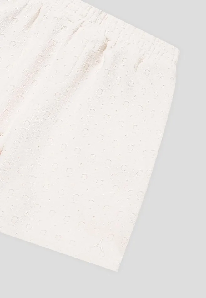 Manire De Voir Short Sets Manire De Voir Man Textured Shorts 8211 Cream