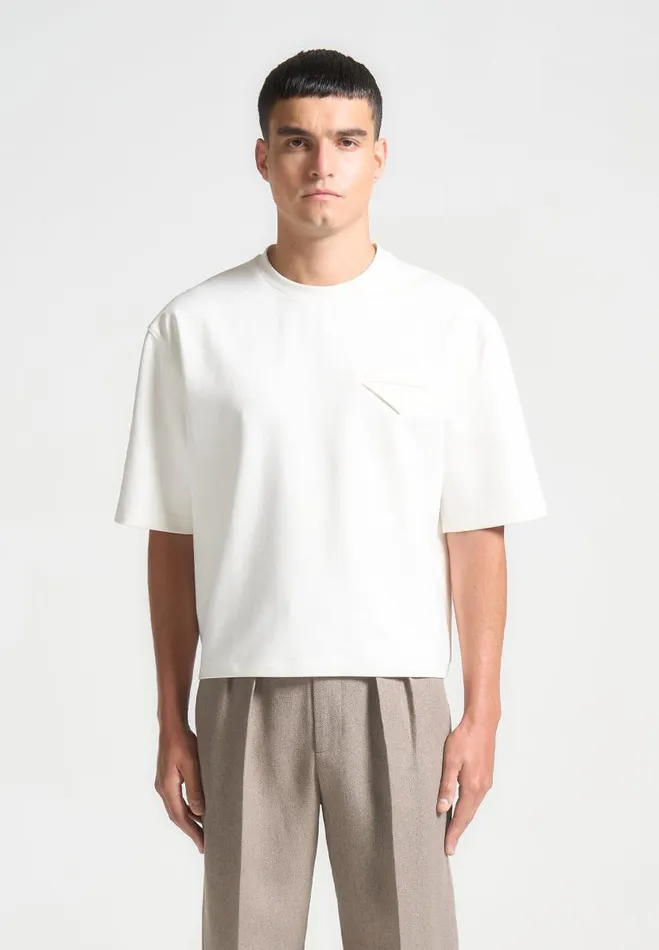 Manire De Voir TShirts and Tops Manire De Voir Man ternel Boxy Cropped TShirt 8211 White Manire De Voir TShirts and Tops Manire De Voir Man ternel Boxy Cropped TShirt 8211 White