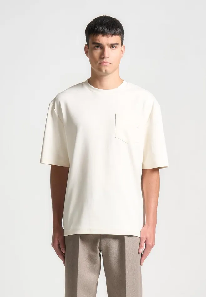 Manire De Voir TShirts and Tops Manire De Voir Man ternel Boxy Fit TShirt 8211 Cream