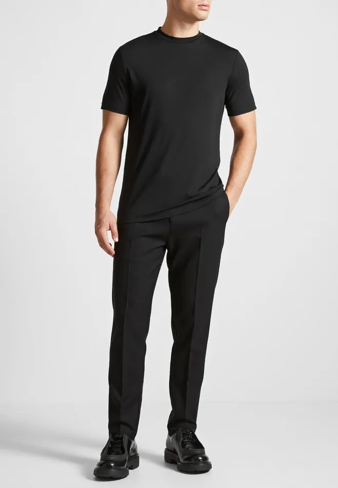 Manire De Voir TShirts and Tops Manire De Voir Man ternel Fitted Luxe TShirt 8211 Black