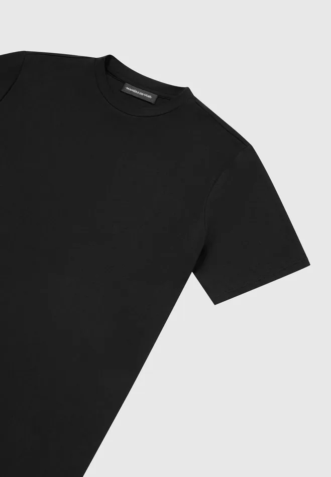 Manire De Voir TShirts and Tops Manire De Voir Man ternel Fitted Luxe TShirt 8211 Black