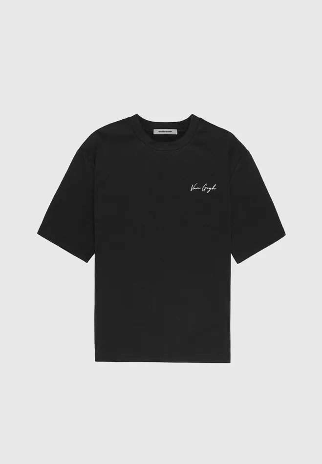 Manire De Voir TShirts and Tops Manire De Voir Man Van Gogh Graphic TShirt 8211 Black
