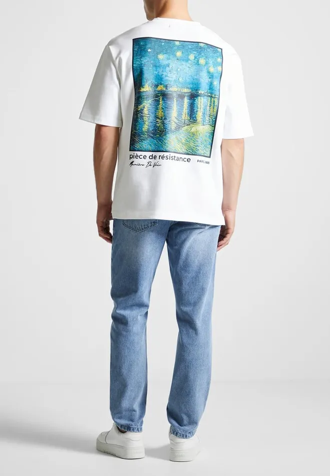 Manire De Voir TShirts and Tops Manire De Voir Man Van Gogh Graphic TShirt 8211 White Manire De Voir TShirts and Tops Manire De Voir Man Van Gogh Graphic TShirt 8211 White