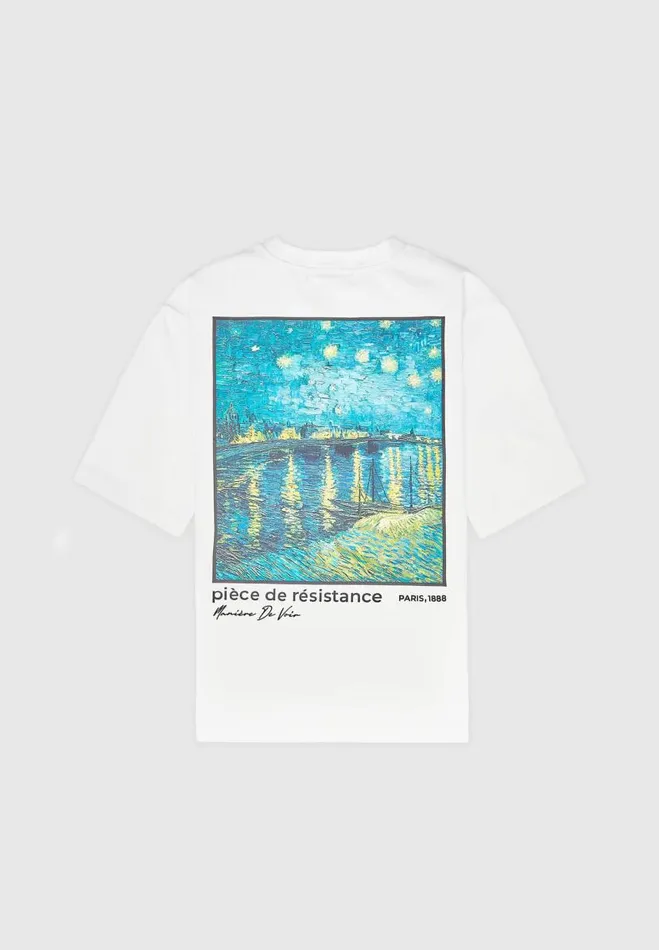 Manire De Voir TShirts and Tops Manire De Voir Man Van Gogh Graphic TShirt 8211 White