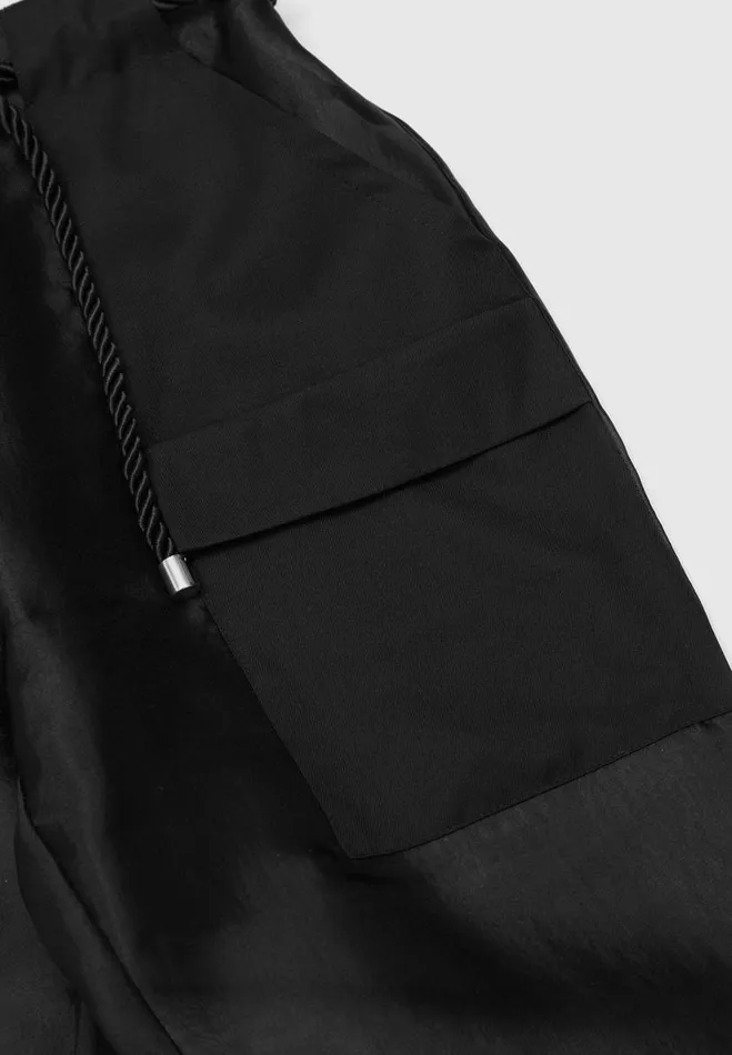 Manire De Voir Trousers Manire De Voir Woman Organza Cargo Trousers 8211 Black