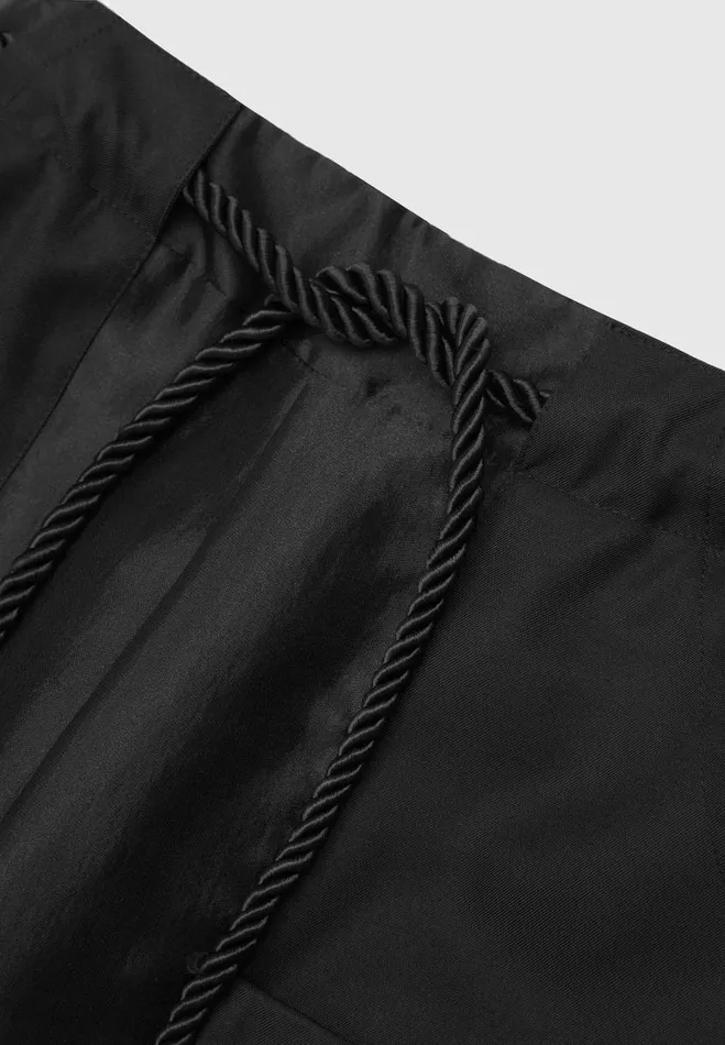 Manire De Voir Trousers Manire De Voir Woman Organza Cargo Trousers 8211 Black