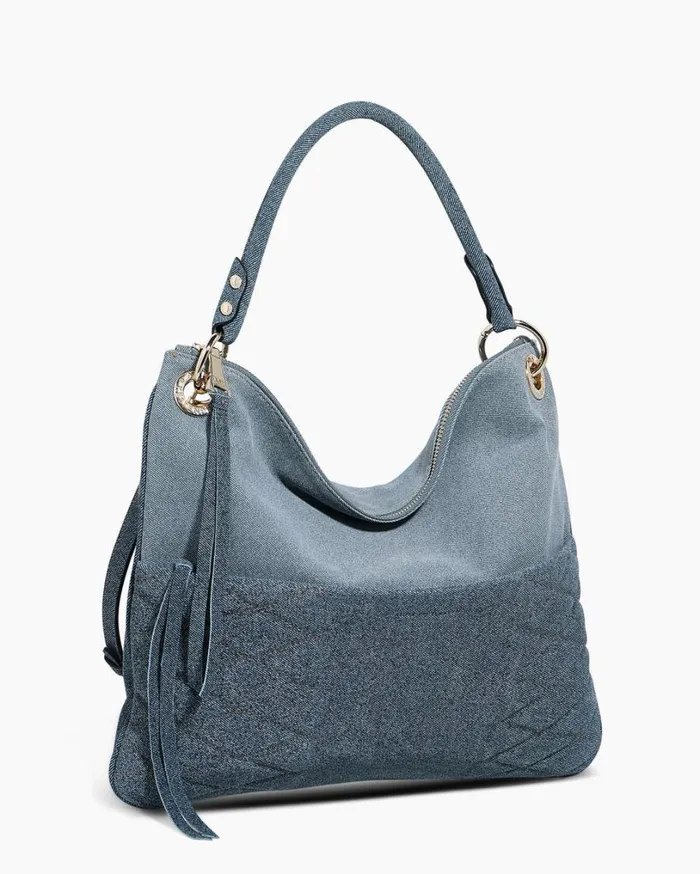 Mantra Perfect Shoulder Denim Leather Women Aimee Kestenberg Satchels