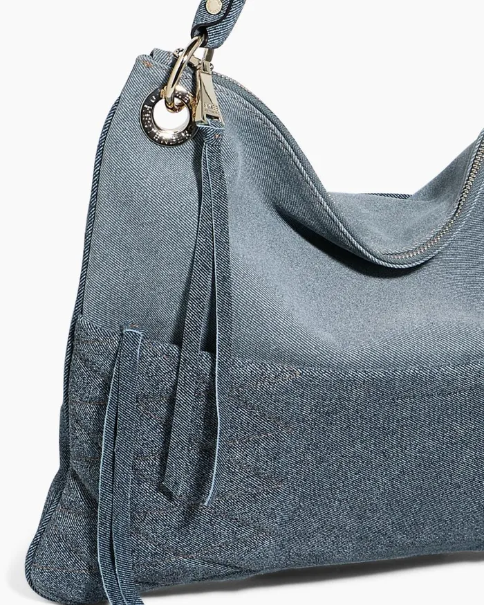 Mantra Perfect Shoulder Denim Leather Women Aimee Kestenberg Satchels