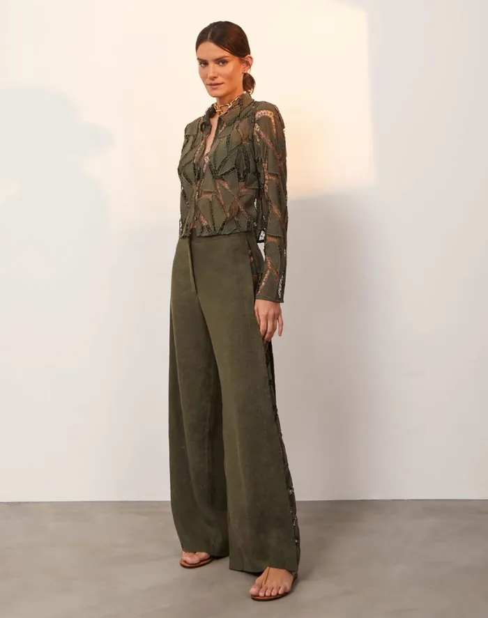 Matching Sets Women ViX Paula Hermanny Bree Pants 8211 Evergreen