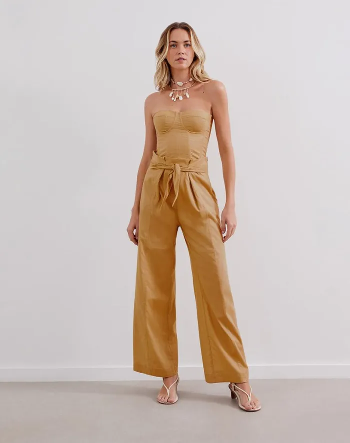 Matching Sets Women ViX Paula Hermanny Domenique Pants 8211 Walnut