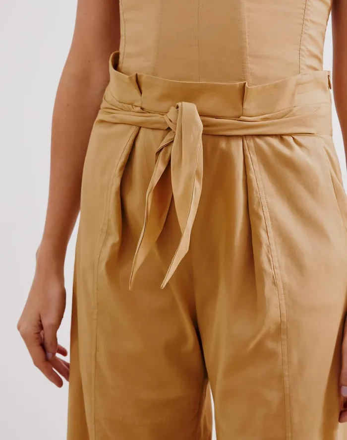 Matching Sets Women ViX Paula Hermanny Domenique Pants 8211 Walnut