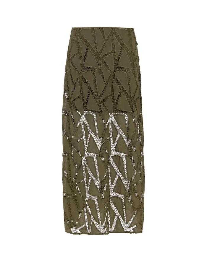 Matching Sets Women ViX Paula Hermanny Juli Long Skirt 8211 Evergreen
