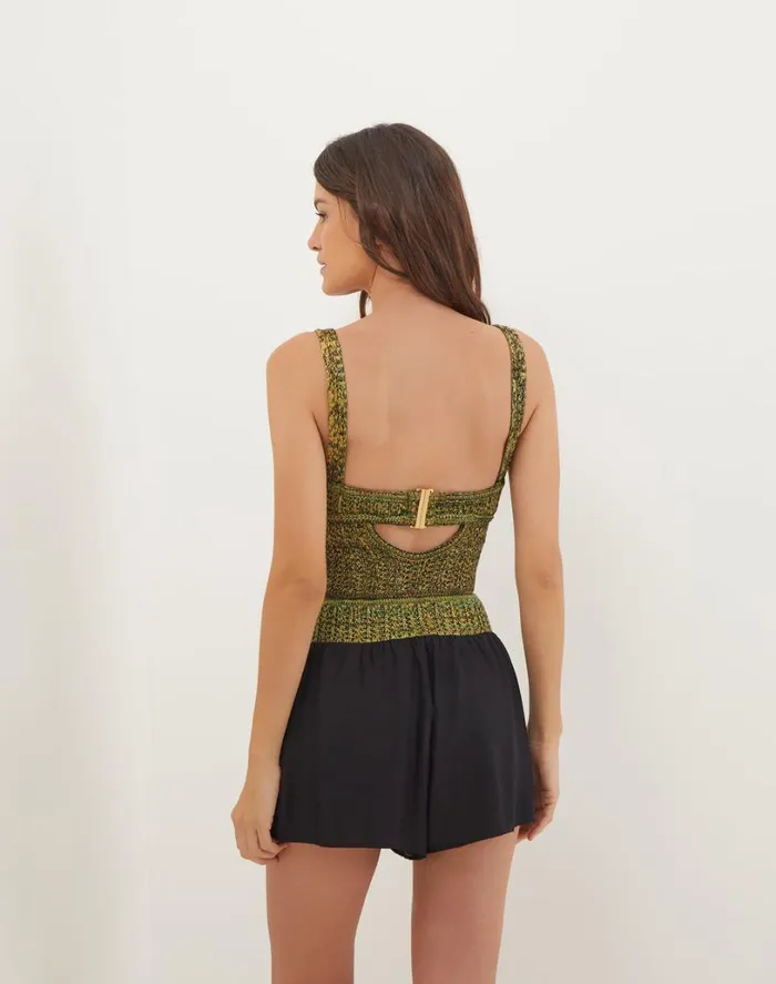 Matching Sets Women ViX Paula Hermanny Knit Aria Top 8211 Green