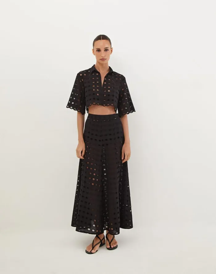 Matching Sets Women ViX Paula Hermanny Lauren Blouse 8211 Black