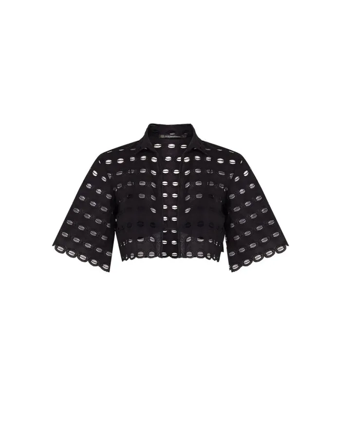 Matching Sets Women ViX Paula Hermanny Lauren Blouse 8211 Black