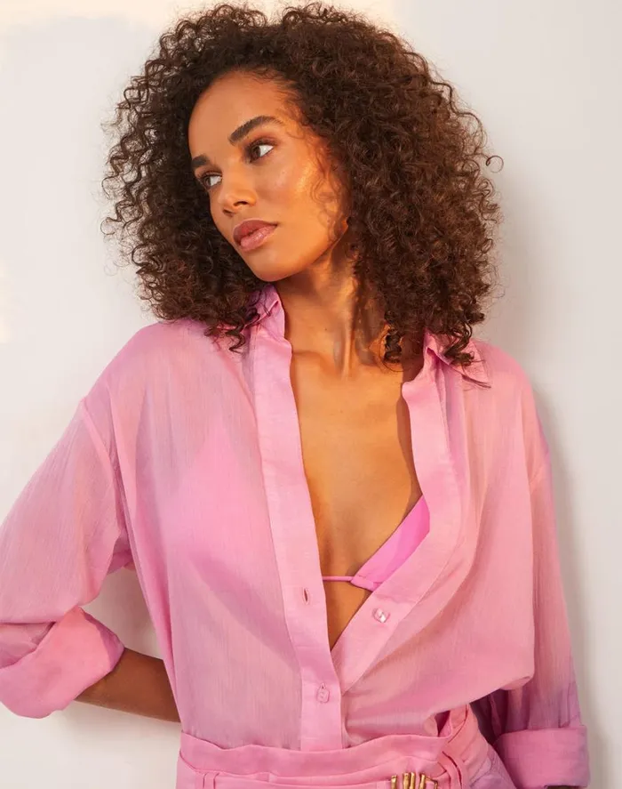 Matching Sets Women ViX Paula Hermanny Lyra Long Sleeve Blouse 8211 Gerbera