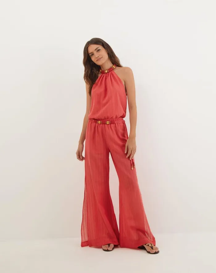 Matching Sets Women ViX Paula Hermanny Sally Blouse 8211 Raspberry