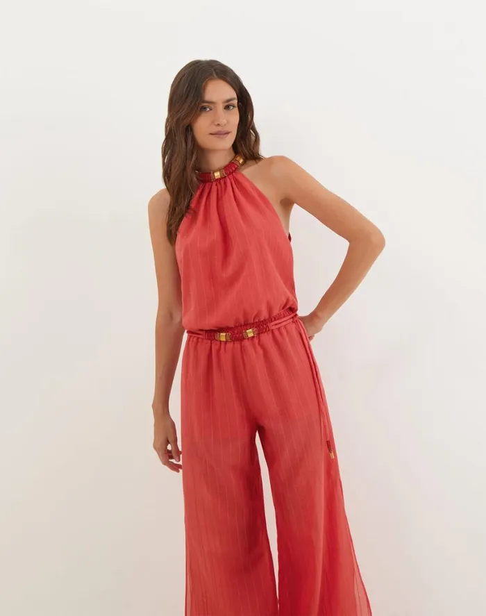 Matching Sets Women ViX Paula Hermanny Sally Blouse 8211 Raspberry
