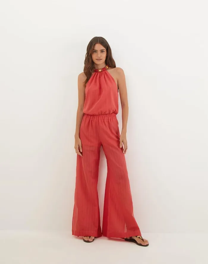 Matching Sets Women ViX Paula Hermanny Sally Blouse 8211 Raspberry