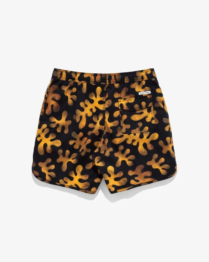 Men Banks Journal Boardshorts Barrier Elastic Boardshort Dirty Black