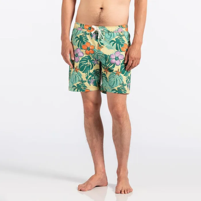Men Banks Journal Boardshorts Lei Day Elastic Boardshort Light Lemon Men Banks Journal Boardshorts Lei Day Elastic Boardshort Light Lemon