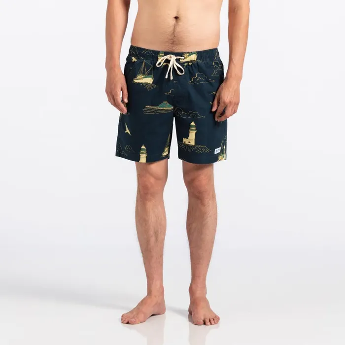 Men Banks Journal Boardshorts Mariner Elastic Boardshort Dirty Denim