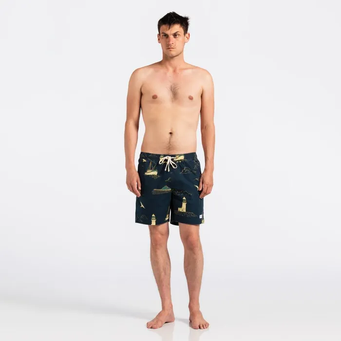 Men Banks Journal Boardshorts Mariner Elastic Boardshort Dirty Denim
