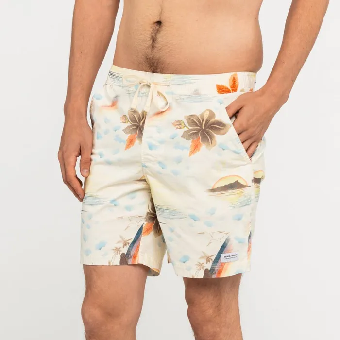 Men Banks Journal Boardshorts Rainbows Elastic Boardshort Blue Fog