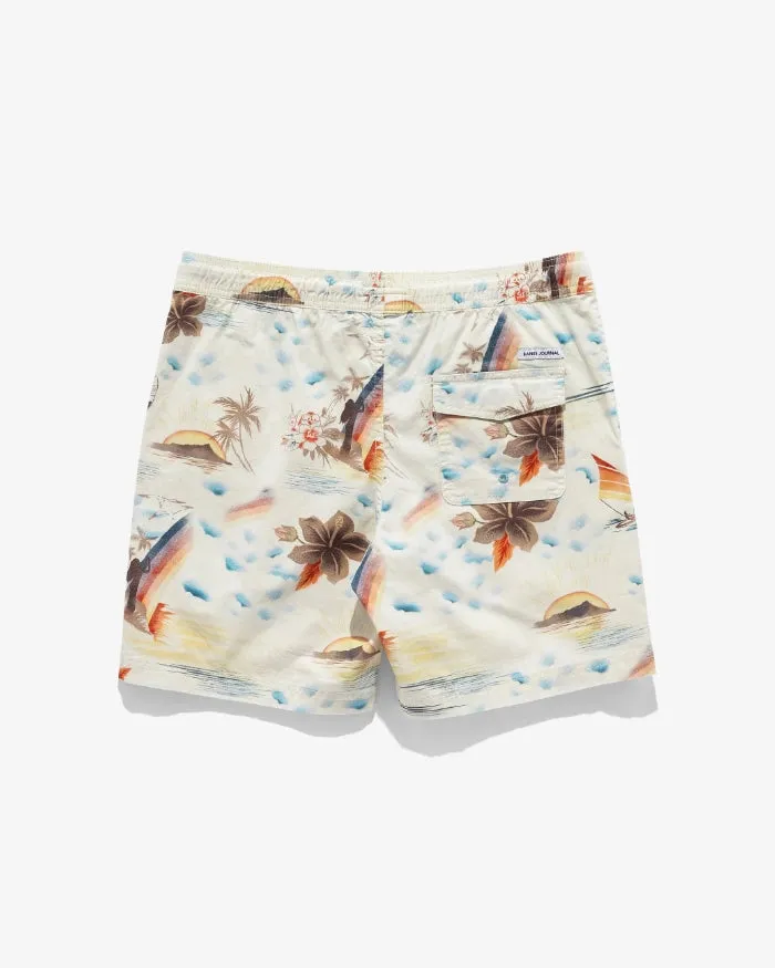 Men Banks Journal Boardshorts Rainbows Elastic Boardshort Blue Fog