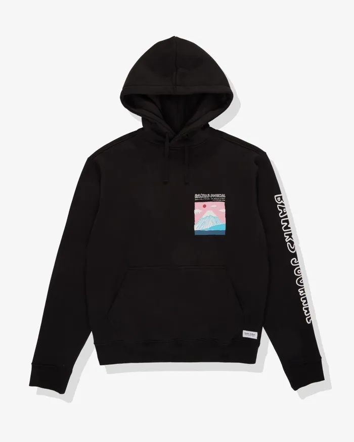 Men Banks Journal Fleeces and Knitwear Mt Fuji Hoodie Fleece Black Men Banks Journal Fleeces and Knitwear Mt Fuji Hoodie Fleece Black
