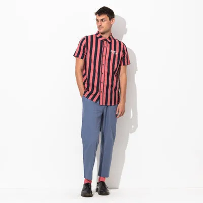 Men Banks Journal Shirts Abode SS Woven Shirt Dirty Denim Men Banks Journal Shirts Abode SS Woven Shirt Dirty Denim